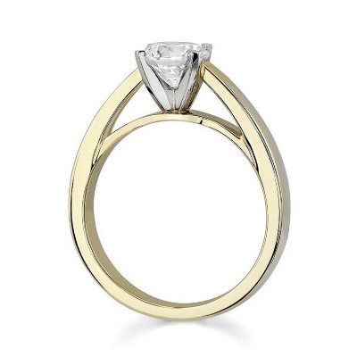 0.24 ct. Round Diamond Solitaire Ring in 14k Yellow Gold (I, SI1) 