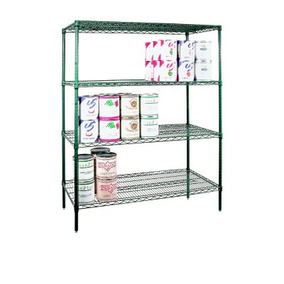 Shelving Set Green Epoxy - 72" X 24" X 74"