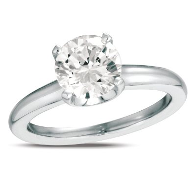 0.50 ct. Diamond Solitaire Platinum Ring (I, VS2) 