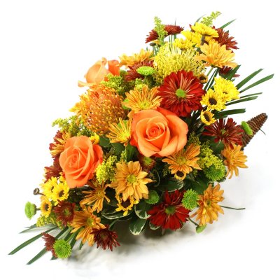 Fall Elegance Cornucopia Arrangement