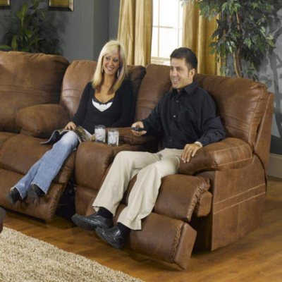 Showtime Reclining Loveseat with Console Cupholders