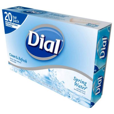 Dial Antibacterial Deodorant Soap - Spring Water - 4 oz. - 20 ct.