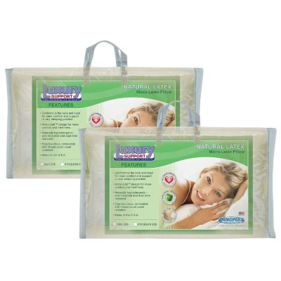 American Sleep MicroCushion Latex Pillows - Queen