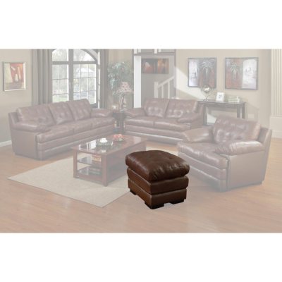 Mitchell Leather Ottoman