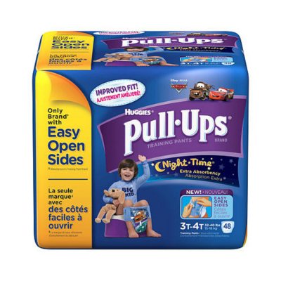 Huggies Night Time Pull-Ups Training Pants for Boys, Size 3T-4T (32-40 lbs.), 48 ct. (96), 2 boxes