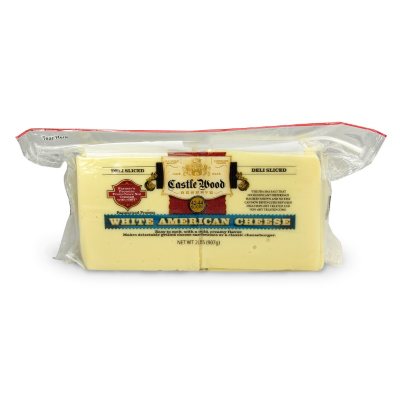 Castle Wood White American Cheese Slices - 2 lbs.
