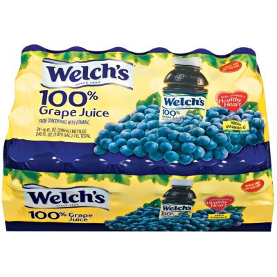 Welch's 100% Grape Juice - 24/10 oz. bottles