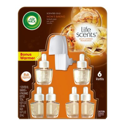 Air Wick Oils, Mom's Baking (1 Warmer & 6 Refills)