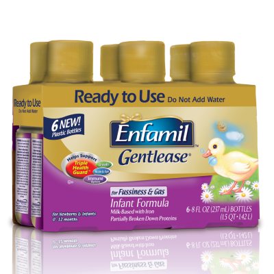 Enfamil Gentlease Infant Formula - 8 oz. Bottles - 24 pk.