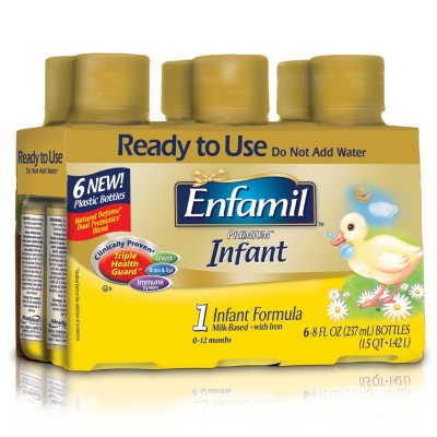 Enfamil Premium Infant Formula - 8 oz. Bottles - 24 pk.