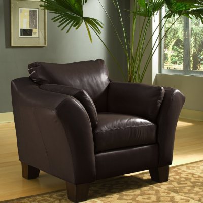 Loft Leather Chair - Brown