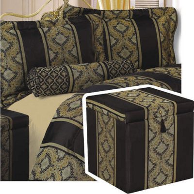 Onyx Treasure Chest Bedroom Ensemble - Queen - 6 pc.