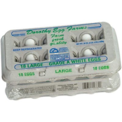 Dorothy Egg Farms Large White Twin Pack - 18 ct.