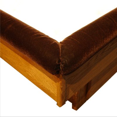 Three-Sided Padded Velour Waterbed Rails - King