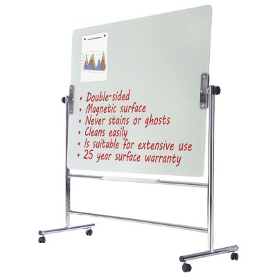 MasterVision Glass Revolving Easel, 59