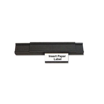 MasterVision - Magnetic Card Holders, 2"W x 1"H, Black - 25/Pack