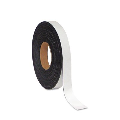 MasterVision - Dry Erase Magnetic Tape Roll, White - 1" x 50 Ft.