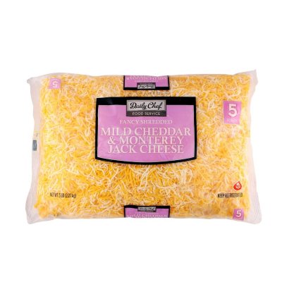 Bakers & Chefs Cheddar Jack Shredded Cheese - 5 lbs.