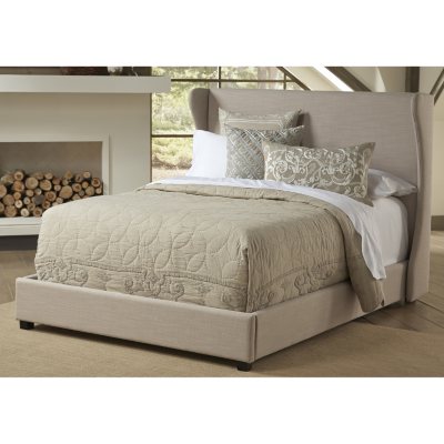 Kellan Winged Upholstered Bed, Queen