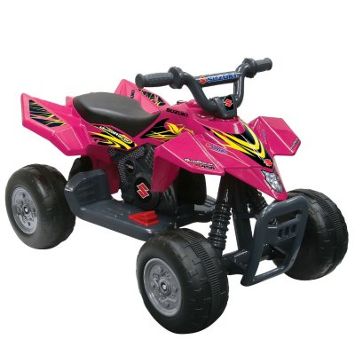 6V Pink Suzuki Quad Racer