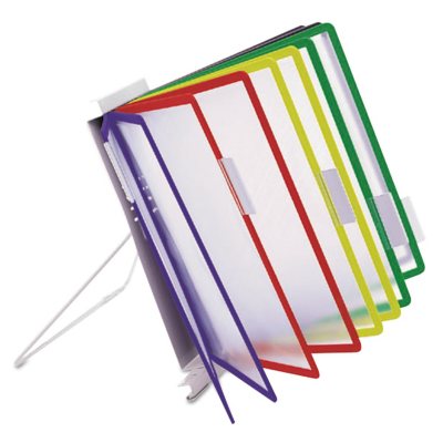 Durable - InstaView Expandable Desktop Reference System with Assorted Borders -  10 Panels