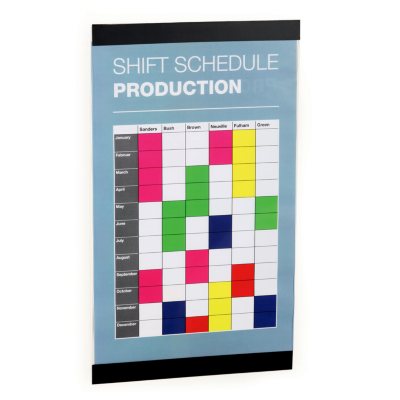 Durable - Duraframe Sign, 11" W x 17" D Insert, Black - 2 Signs