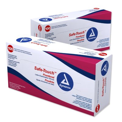 Dynarex - Safe-Touch™ Powdered Latex Exam Gloves - Various Sizes