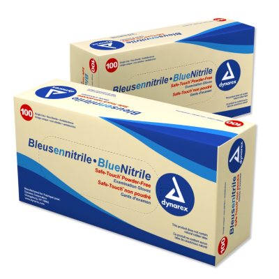 Dynarex - Safe-Touch™ Nitrile Exam Gloves - Powder Free - Various Sizes