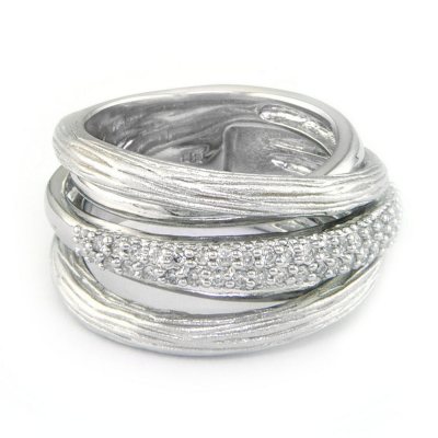 .33 ct. t.w. Diamond & Sterling Silver Band (H-I, I1) 
