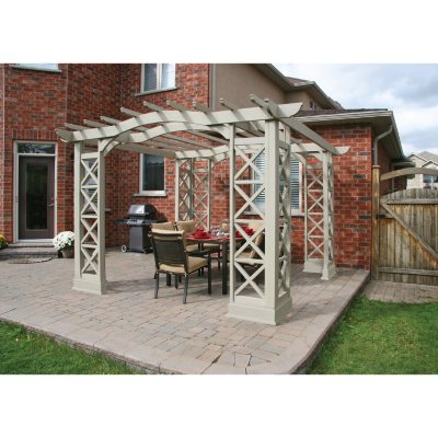 Yardistry 12’ x 12’ Arched Roof Pergola 