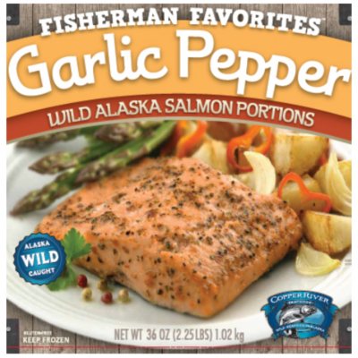 Wild Alaskan Garlic Pepper Salmon - 2.25 lbs.