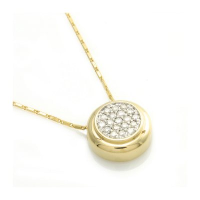 .50 ct. t.w. Pave Diamond Pendant in 14K Yellow Gold (H-I, I1)