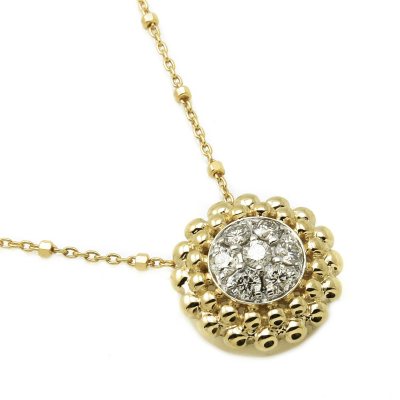 0.50 ct. t.w. Diamond Cluster Pendant in 14K Yellow Gold (H-I, I1)