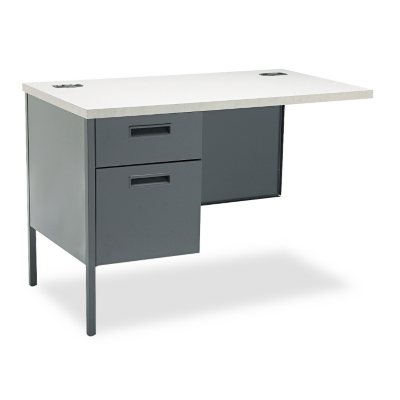 HON - Metro Classic Workstation Return - Left - Gray Patterned/Charcoal