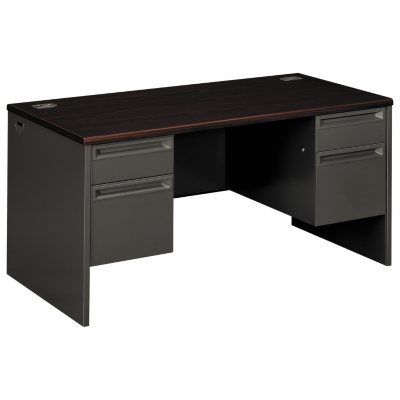UPC 631530672445 product image for HON - 38000 Series Double Pedestal Steel Desk, 60