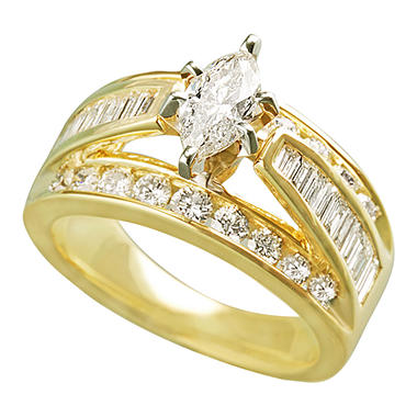 98 ct. t.w. Diamond Bridal Ring (H-I, SI2) - Sam's Club