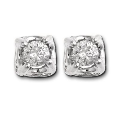 1.0 ct. t.w. Diamond Framed Stud Earrings (H-I, I1)