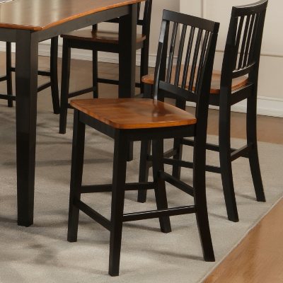 Ava Cherry and Black Counter Chair