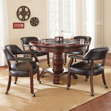 Talley Dining and Game Table Set  TU5050GTB5PC