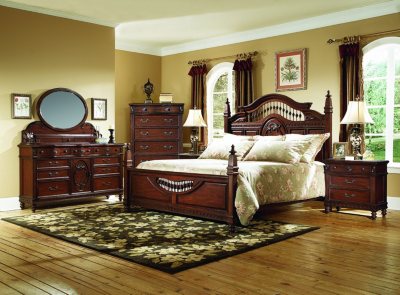 Southern Heritage Cherry Bedroom Set - King - 5 pc.