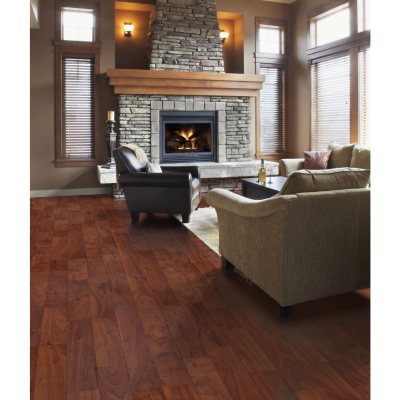 Inspired Elegance by Mohawk Burnt Walnut Laminate Flooring