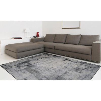 Hand-Knotted 6' x 9' Area Rug, Grey