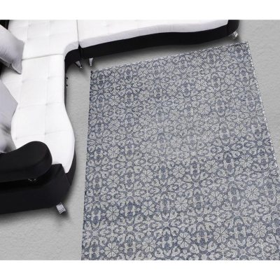 Hand-Knotted 10' x 14' Area Rug, Blue Ivory