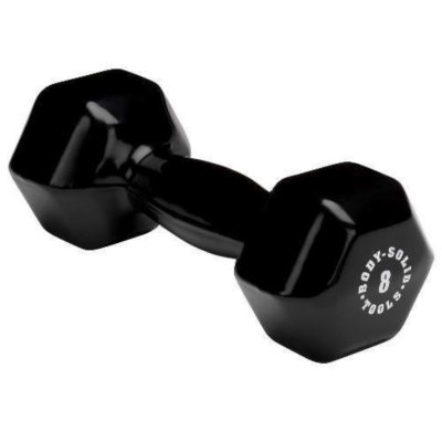 Body Solid Tools BSTVD8 8 lb. Vinyl Black Dumbbell