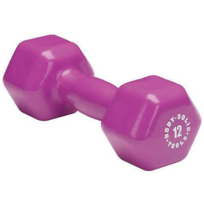 Body Solid Tools BSTVD12 12 lb. Vinyl Dumbbell