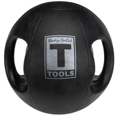 Body Solid Tools BSTDMB14 14lb. Dual Grip Med Ball