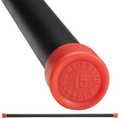Body Solid Tools BSTFB15 15 lb. Red Fitness Bar