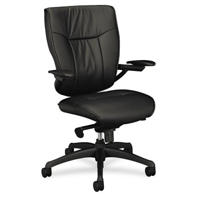 Basyx VL504 Mid-Back Leather Chair