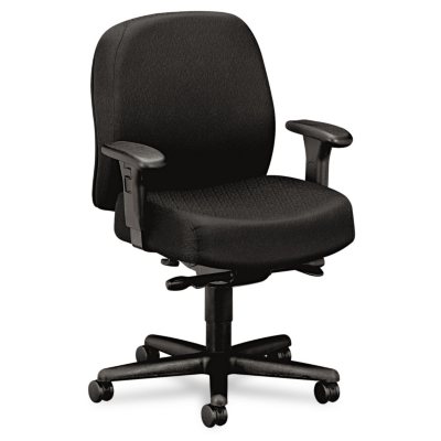 HON - 24-Hour Mid-Back Synchro-Tilt Task Chair - Black