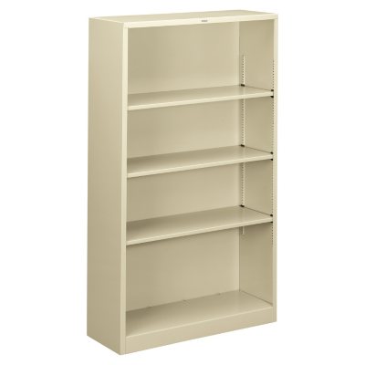 UPC 641128720564 product image for HON - Metal Bookcase, 4 Shelves - Putty (V) | upcitemdb.com